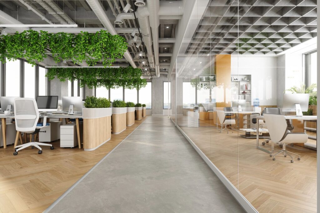 commercial cleaning office modern